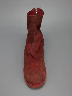 Guidi distressed zip-up boot