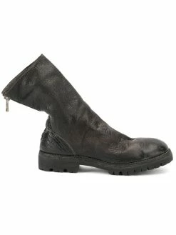 Guidi bottines zippées
