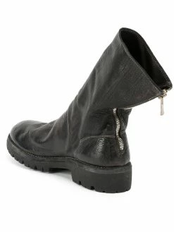 Guidi bottines zippées