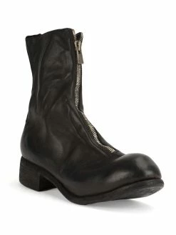 Guidi bottines zippées