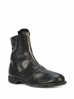 Guidi bottines à fermeture zippée sur le devant