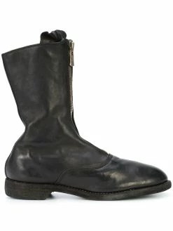 Guidi bottines à fermeture zippée sur le devant