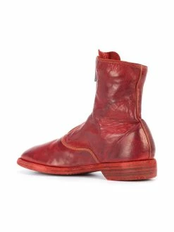 Guidi bottines à fermeture zippée sur le devant