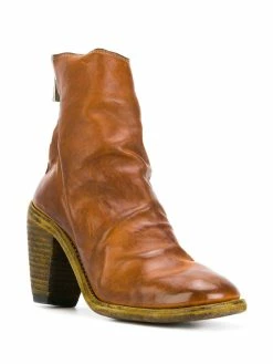 Guidi bottines zippées