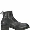 Guidi bottines à fermeture zippée devant