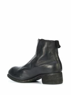 Guidi bottines à fermeture zippée devant
