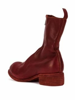 Guidi bottines à fermeture devant zippée