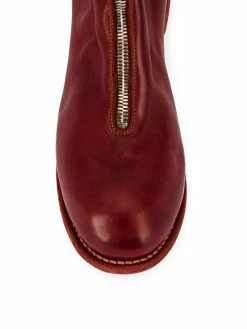 Guidi bottines à fermeture devant zippée