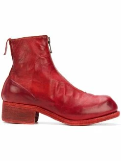 Guidi bottines zippées