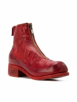 Guidi bottines zippées