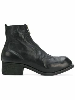 Guidi bottines zippées