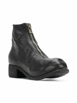 Guidi bottines zippées