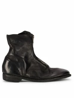 Guidi bottines à fermeture zippée devant
