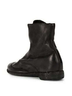 Guidi bottines à fermeture zippée devant