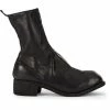 Guidi bottines à fermeture zippée devant