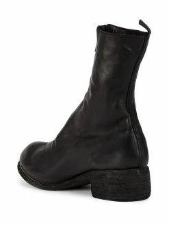 Guidi bottines à fermeture zippée devant
