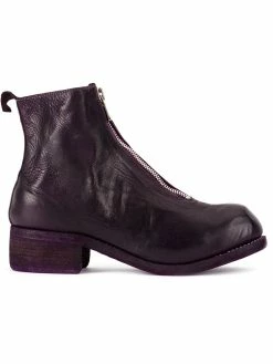 Guidi zip front ankle boots