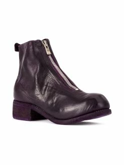 Guidi zip front ankle boots