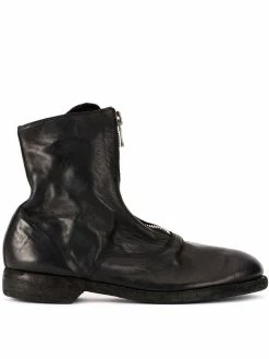 Guidi soft zip front ankle boots