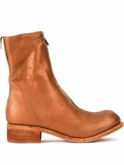 Guidi bottines à fermeture arrière zippée