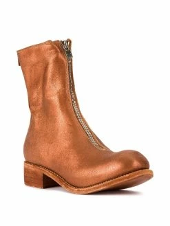 Guidi bottines à fermeture arrière zippée