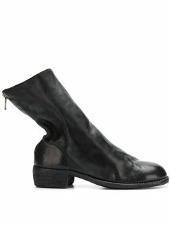 Guidi bottines à fermeture zippée arrière