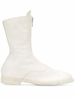 Guidi bottines à fermeture zippée devant