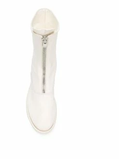 Guidi bottines à fermeture zippée devant