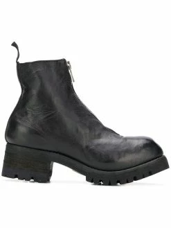 Guidi front zip ankle boots