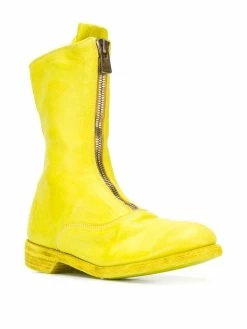 Guidi bottines à fermeture zippée devant