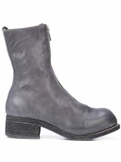 Guidi bottines à fermeture zippée devant