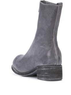 Guidi bottines à fermeture zippée devant