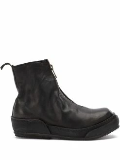 Guidi bottines zippées