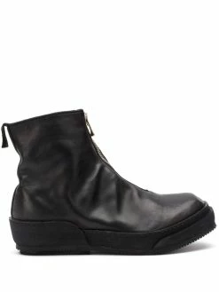 Guidi bottines à fermeture zippée