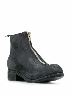 Guidi bottines à fermeture zippée