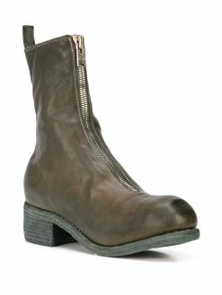 Guidi bottines à fermeture zippée