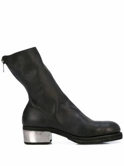 Guidi bottines à fermeture zippée