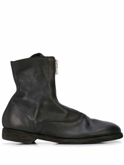 Guidi bottines zippées