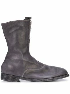 Guidi bottines à fermeture zippée