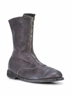 Guidi bottines à fermeture zippée