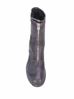 Guidi bottines à fermeture zippée