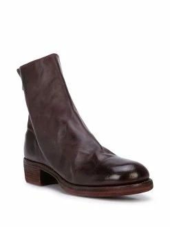 Guidi bottines à fermeture zippée