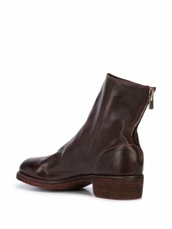 Guidi bottines à fermeture zippée
