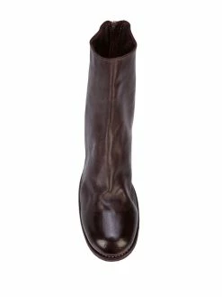 Guidi bottines à fermeture zippée