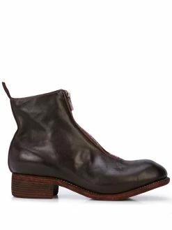 Guidi bottines à fermeture zippée