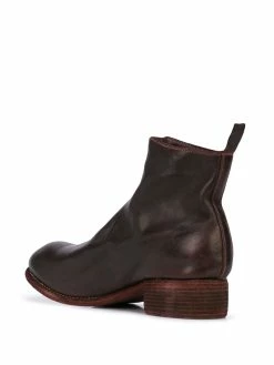 Guidi bottines à fermeture zippée