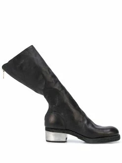 Guidi bottes à petit talon métallisé