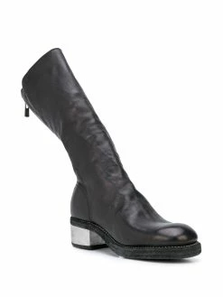 Guidi bottes à petit talon métallisé