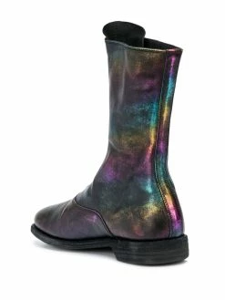 Guidi bottines à effet iridescent