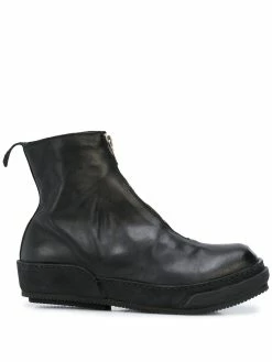 Guidi bottines à fermeture zippée
